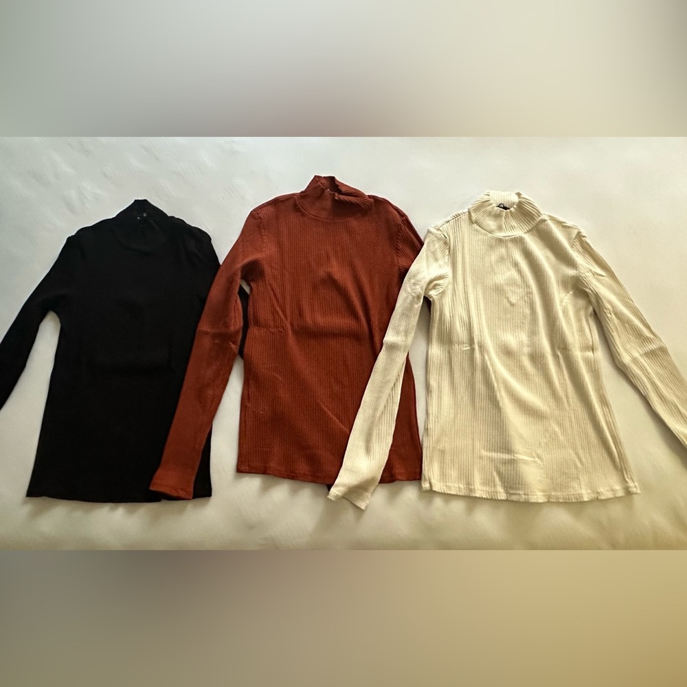 MANGO ribbed turtle neck